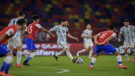 Hình ảnh đối đầu Argentina vs Chile